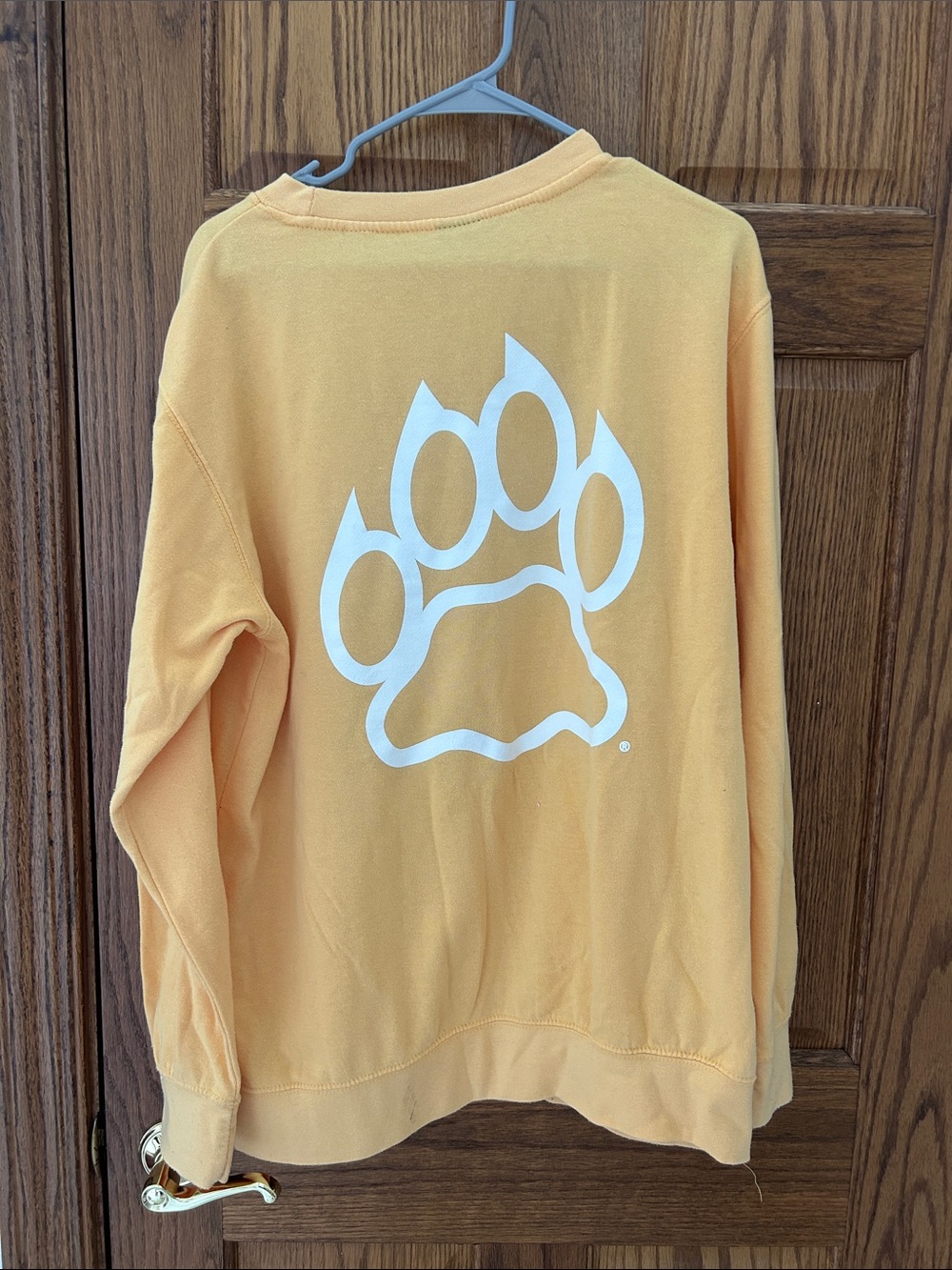 MV Sport Yellow UNH Wildcats Crewneck Sweatshirt image 3